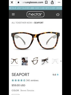 Nectar Seaport Women's Brown Tortoise Glasses